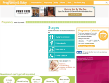 Tablet Screenshot of pregnancyandbaby.com